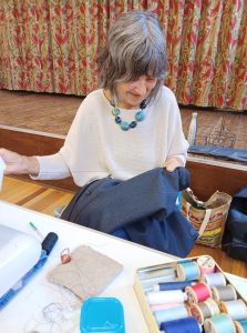 Skilled seamstress Anne tackles an alteration